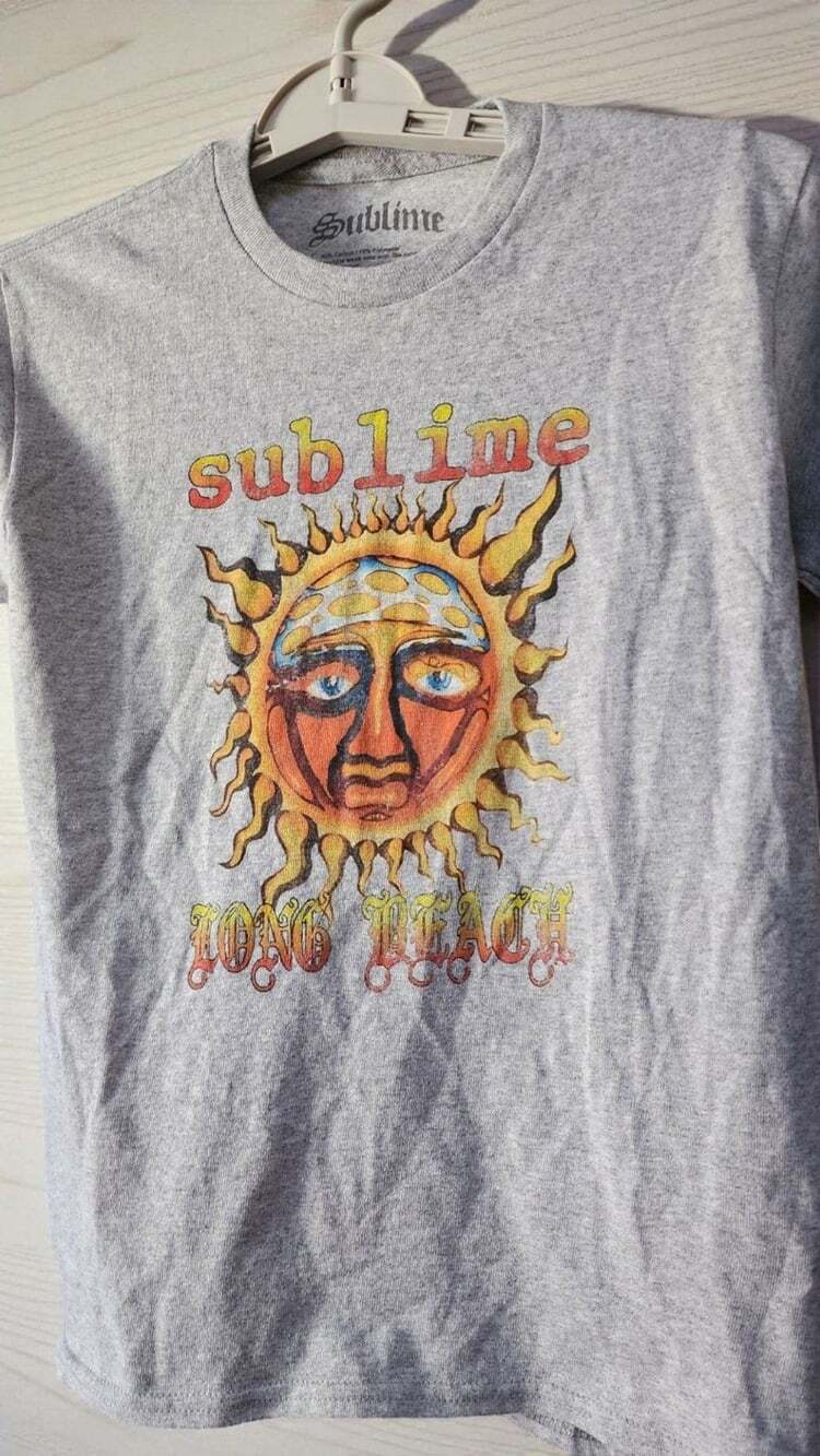 Sublime Long Beach Sun T-Shirt Juniors Medium New D25 Excellent Nice